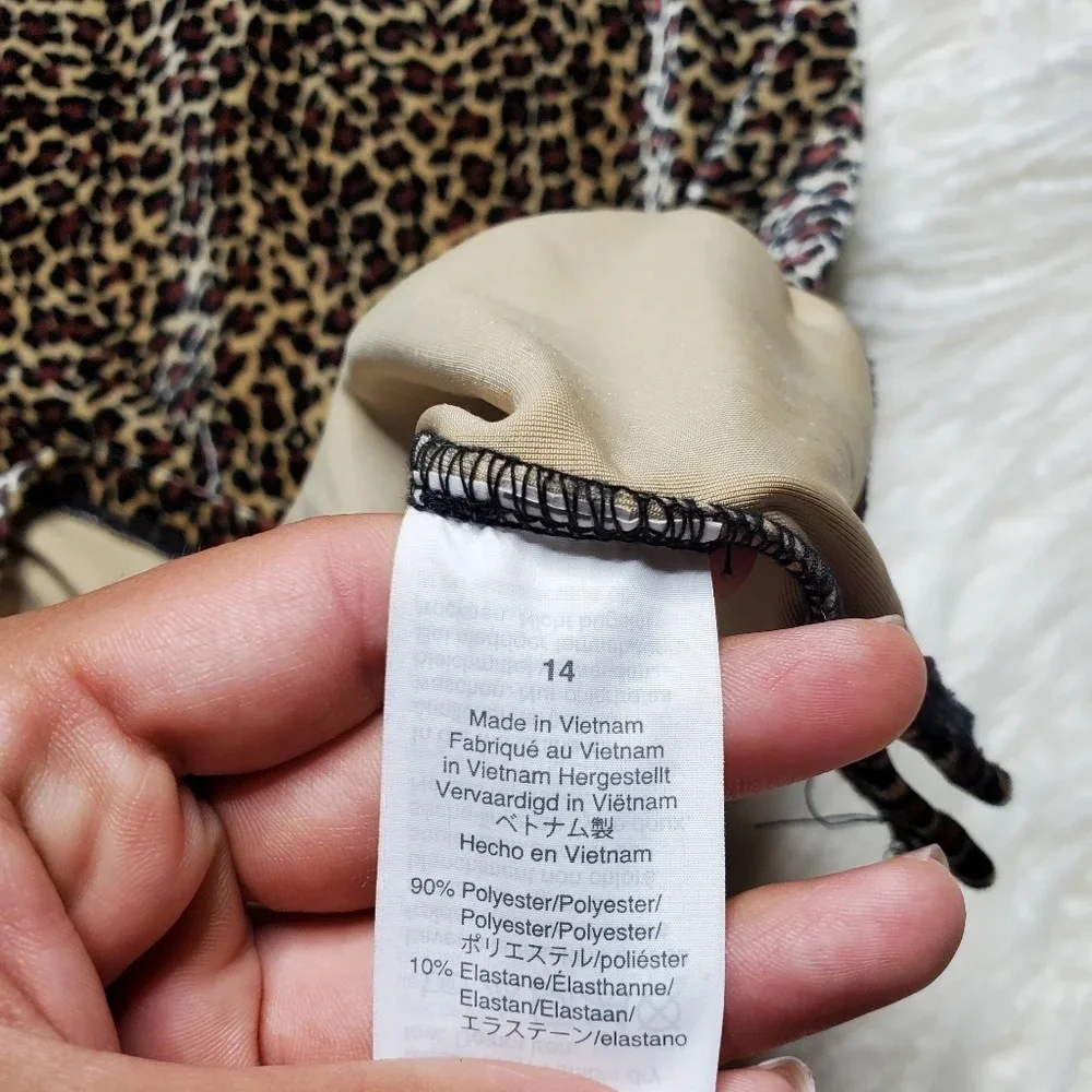 Crewcuts Leopard Print Velvet Dress‎